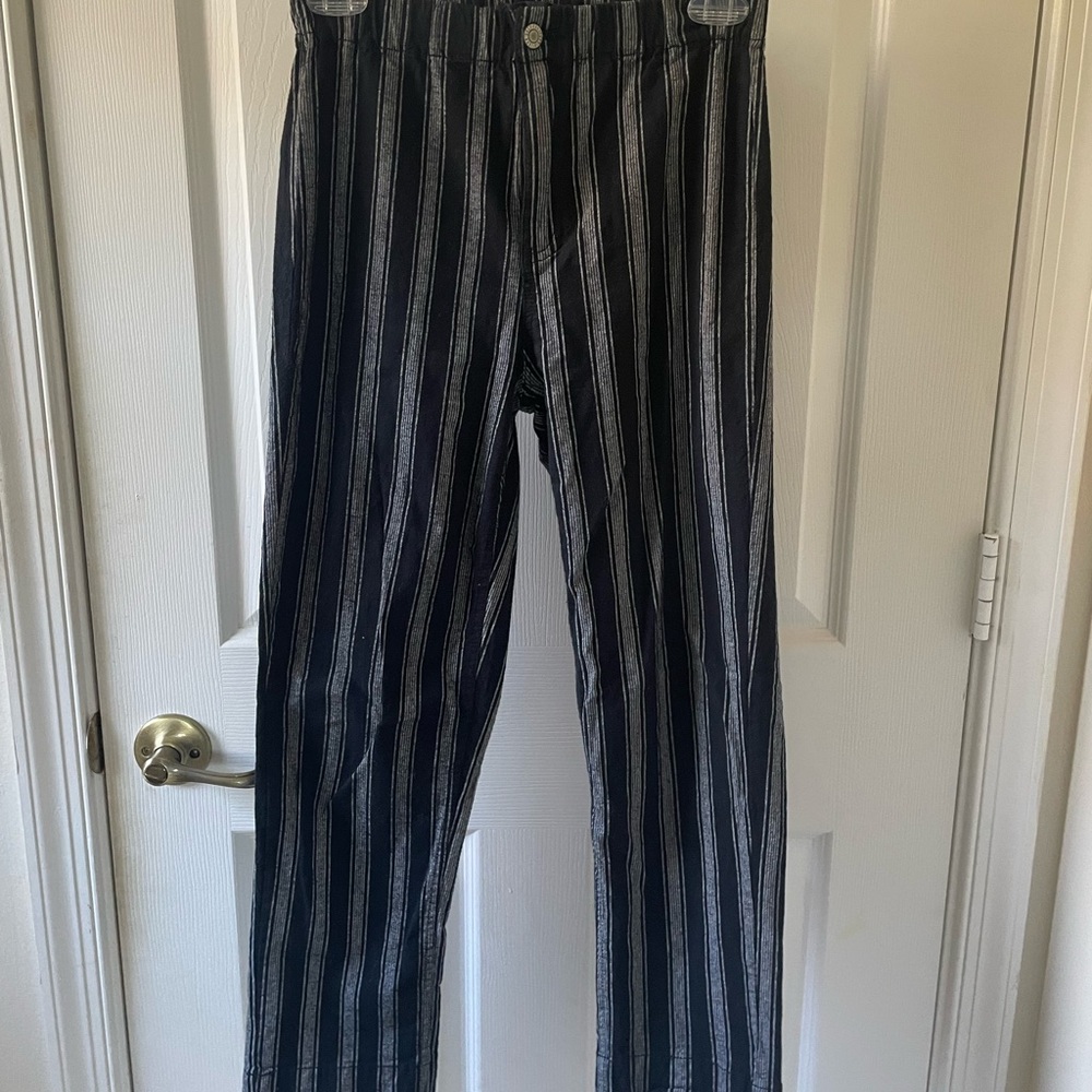 Brandy Melville black and white striped pants